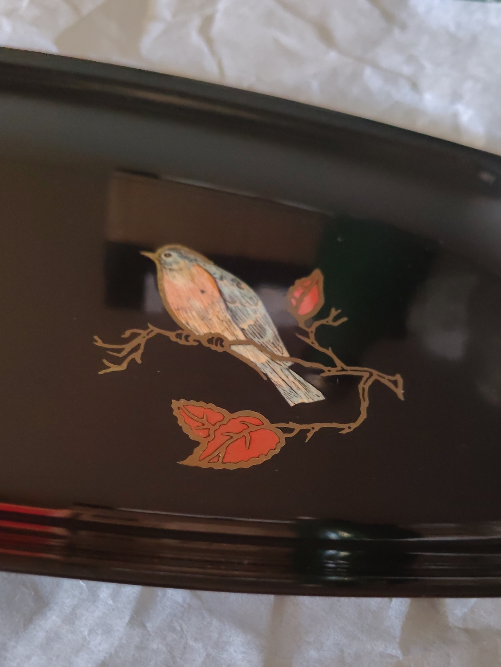 Couroc Blue Bird Tray